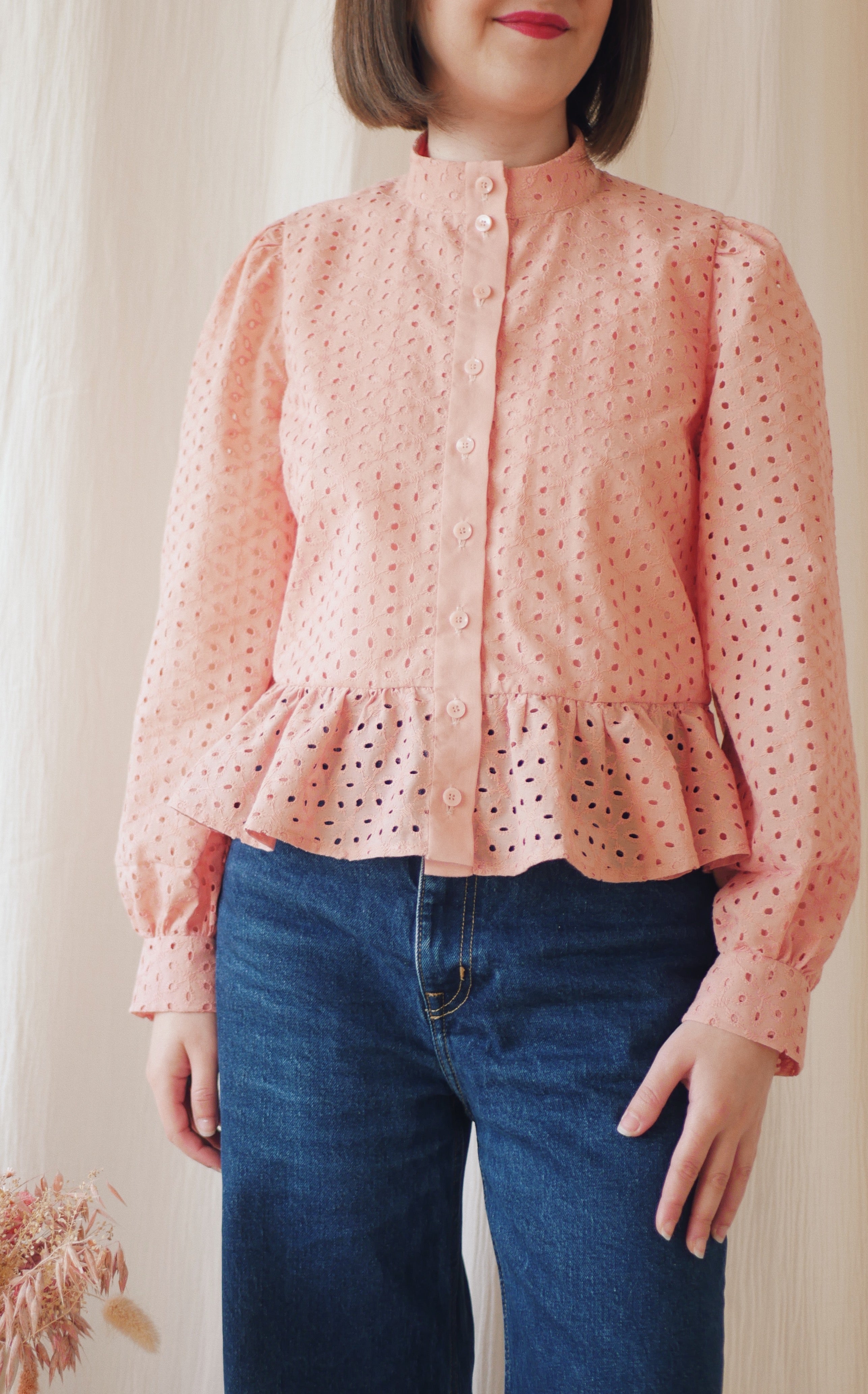 Blouse Rozenn rose