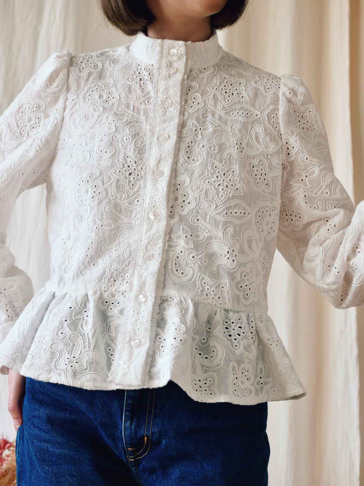 Blouse Rozenn manches bouffantes, patron de couture femme romantique