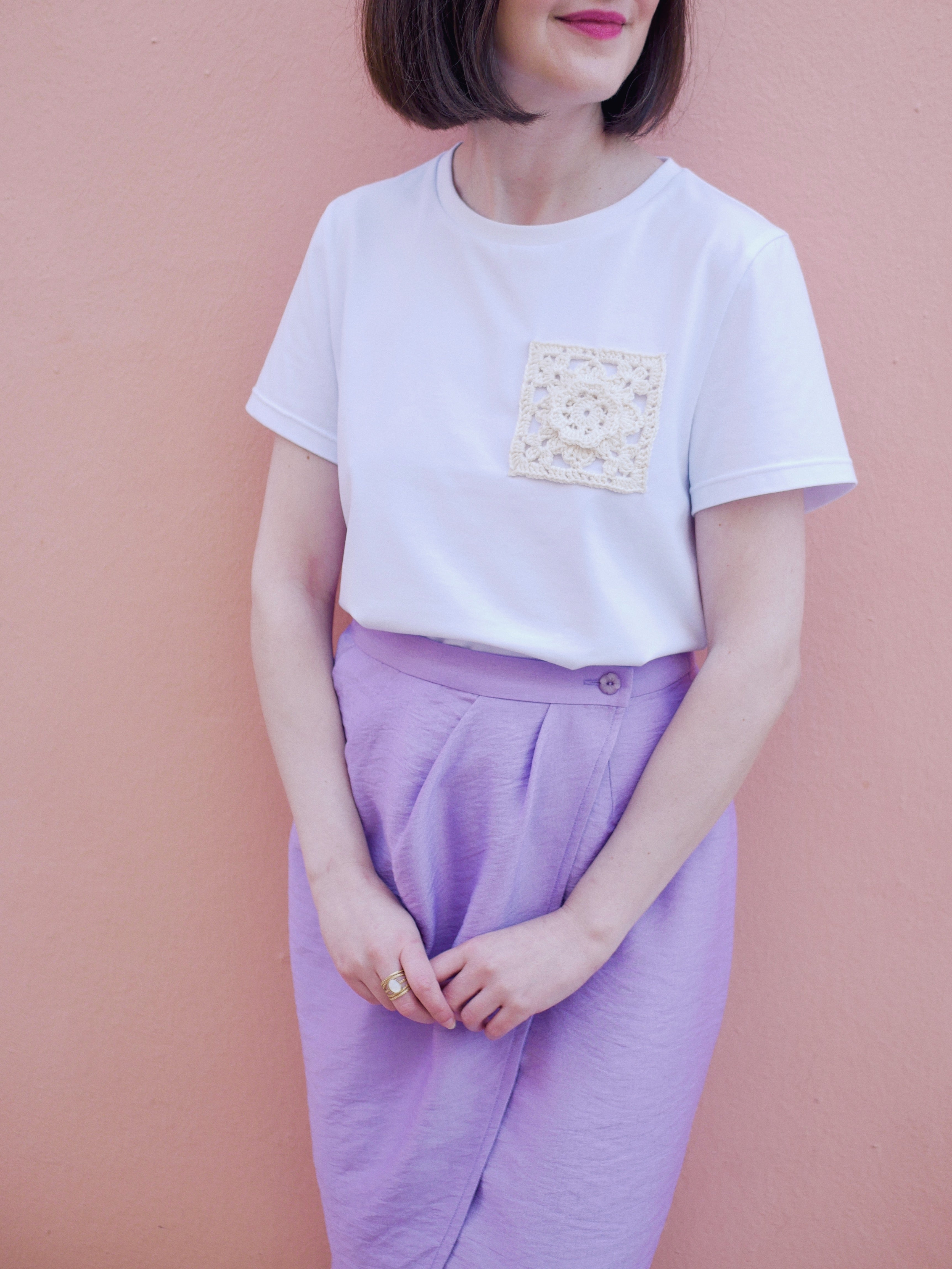 T-shirt Florea coupe ample, patron de couture et crochet femme